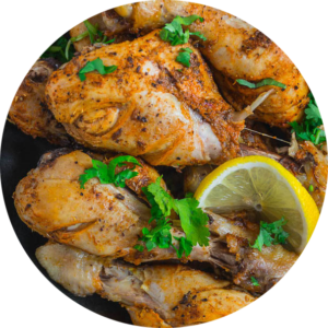 Chicken Legs at Bellina Restaurant - Authentic Somali East African Cuisine in York, Toronto.