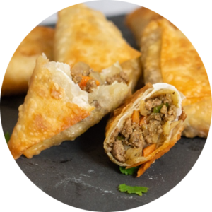 Beef Samosa at Bellina Restaurant - Authentic Somali East African Cuisine in York, Toronto.