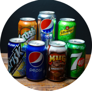 Canned Pop at Bellina Restaurant - Authentic Somali East African Cuisine in York, Toronto.