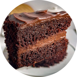 Chocolate Custard Cake at Bellina Restaurant - Authentic Somali East African Cuisine in York, Toronto.