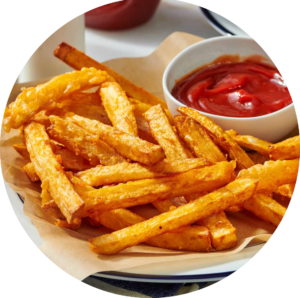 Fries at Bellina Restaurant - Authentic Somali East African Cuisine in York, Toronto.