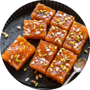 Xalwo Halwa at Bellina Restaurant - Authentic Somali East African Cuisine in York, Toronto.