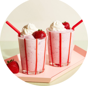 Strawberry Shake at Bellina Restaurant - Authentic Somali East African Cuisine in York, Toronto.